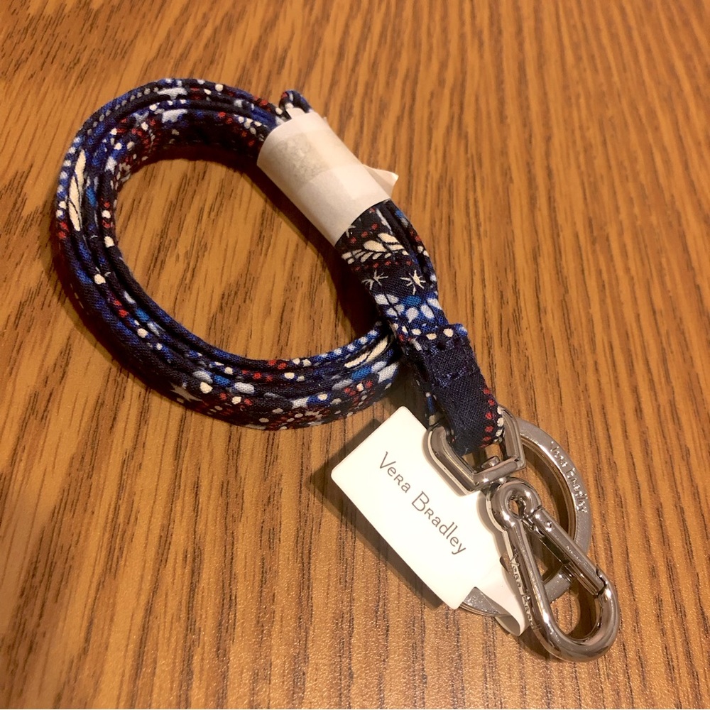 Vera Bradley Iconic Lanyard Fireworks Paisley NWT - Picture 2 of 2